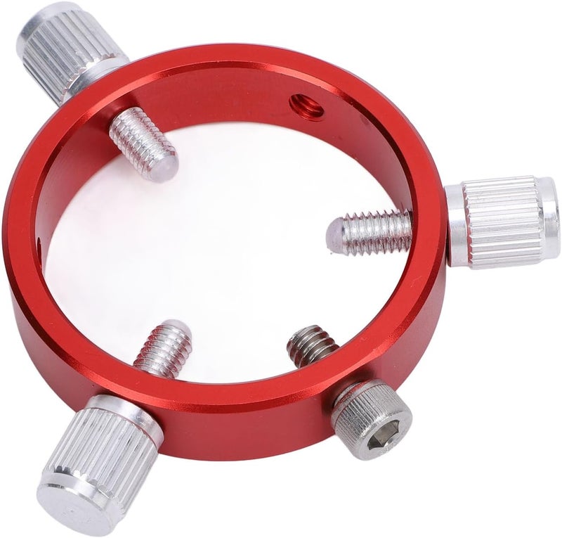 Wisoqu Guiding Scope Ring for Telescope, Guidescope Finderscope Guide Scope Ring with M6 Screw 1/4 Inch Screw, 30 to 50mm Adjustable, Aluminum Alloy, Red - Image 2